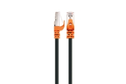 Schwaiger CAT 7 Netzwerkkabel S/FTP Ste/Ste 5m Schw/Orange