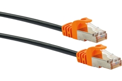 Schwaiger CAT 7 Netzwerkkabel S/FTP Ste/Ste 5m Schw/Orange