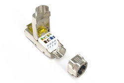 DIGITUS Feldstecker CAT 8.1 geschirmt werkzeugfreie Montage