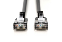 DIGITUS Patchkabel CAT 6A F/FTP Slim 5,00m schwarz