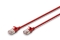 DIGITUS Patchkabel CAT 6A F/FTP Slim 0,50m rot