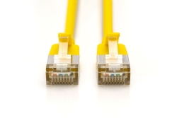 DIGITUS Patchkabel CAT 6A F/FTP Slim 0,30m gelb