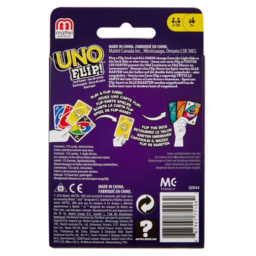 UNO Mattel Kartenspiel Flip
