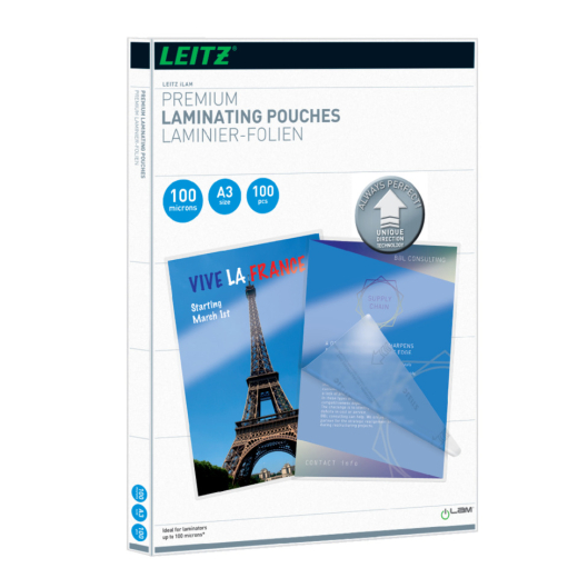 7487 Laminierfolie UDT - A3, glänzend, 100 mym, 100 Stück