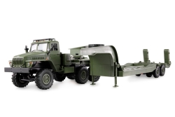Amewi Ural B36 Militär LKW 6WD mit Tieflader 1:16 RTR grün