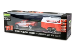 Amewi RC Pickup Die Cast mit Wohnwagen 1:64 RTR rot 6+