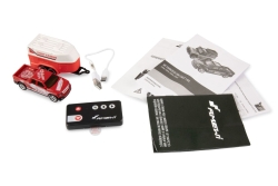 Amewi RC Pickup Die Cast mit Wohnwagen 1:64 RTR rot 6+