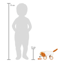 Nachziehtier Hund mit Knisterohren