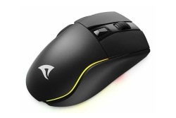 Sharkoon Maus Shark SGM50W Optisch 6 Tasten 6.400 DPI schw