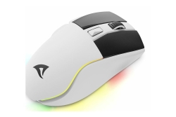 Sharkoon Maus Shark SGM50W Optisch 6 Tasten 6.400 DPI weiß