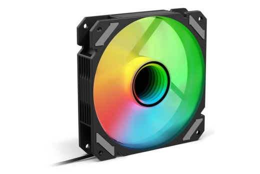 Sharkoon Lüfter 120*120*25 SHARK Mirror PWM RGB schwa