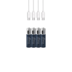 MediaRange Akku USB-C Li-ION AAA 1,5V 4St.
