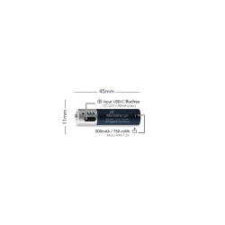 MediaRange Akku USB-C Li-ION AAA 1,5V 4St.