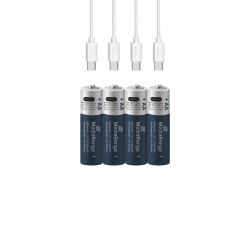 MediaRange Akku USB-C Li-ION AA 1,5V 4St