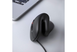 Equip Ergonomische Maus USB-A/-C Stker 1.80m Rechts schwarz
