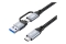 Equip Kabel USB-C3.2->C/A Gen2x2 PD100W St/St 2.00m schwarz