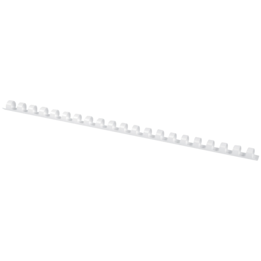 Plastik-Binderücken, 8 mm, für 45 Blatt, weiß, 100 Stück