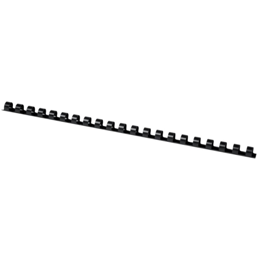 Plastik-Binderücken, 10 mm, für 65 Blatt, schwarz, 100 Stück