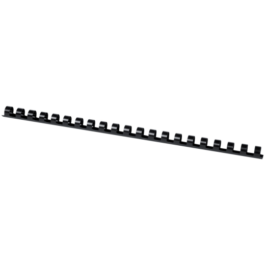 Plastik-Binderücken, 12 mm, für 95 Blatt, schwarz, 100 Stück