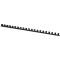 Plastik-Binderücken, 12 mm, für 95 Blatt, schwarz, 100 Stück