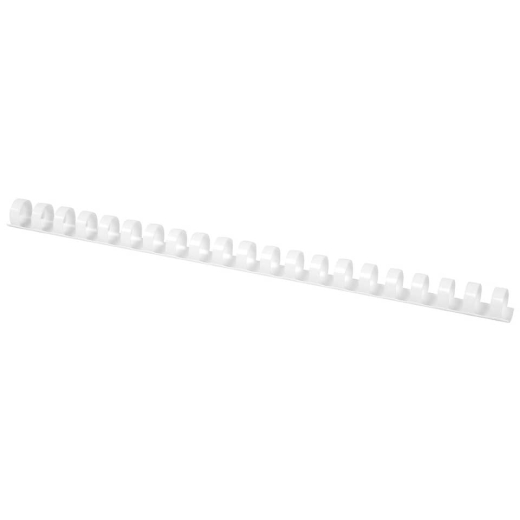 Spiralbinderücken Plastik - A4, 16 mm/145 Blatt, weiß, 50 Stück