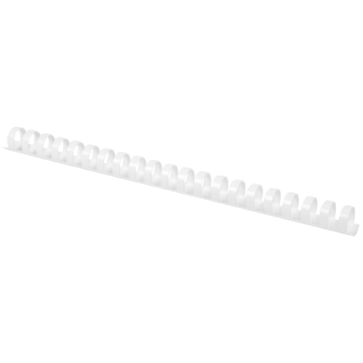 Spiralbinderücken Plastik - A4, 18 mm/165 Blatt, weiß, 50 Stück