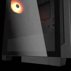 COUGAR Gehäuse Midi-Tower Airface ECO, ARGB, Schwarz