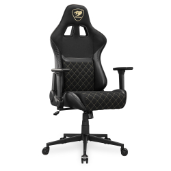 COUGAR Gaming-Stuhl Armor One V2 Gold F, PVC/Stoff, Schwarz