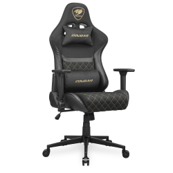 COUGAR Gaming-Stuhl Armor One V2 Gold F, PVC/Stoff, Schwarz
