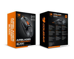 COUGAR Gaming Maus AirBlader Tournament, Kabelgeb., Schwarz