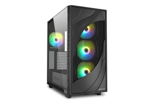 Sharkoon Gehäuse Rebel C80G RGB ATX 1xGlas schwa