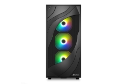 Sharkoon Gehäuse Rebel C80M RGB ATX 1xMetall schwa