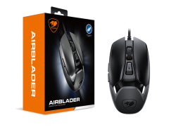 COUGAR Gaming Maus AirBlader, Kabelgebunden, Schwarz