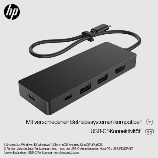 HP Notebook Dockingstation USB-C Travel Hub G3 86S97UT