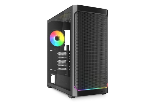 Sharkoon Gehäuse AK4W RGB ATX 1xGlas schwa