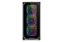 Sharkoon Gehäuse AK5G RGB ATX 1xGlas schwa