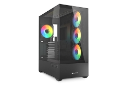 Sharkoon Gehäuse AK6 RGB ATX 1xGlas schwa
