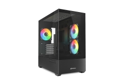 Sharkoon Gehäuse MK6 RGB Micro-ATX 1xGlas schwa