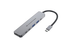 CONCEPTRONIC 6-1 Dock USB-C->HDMI/2xUSB-A/2xUSB-C/+ 25cm gr