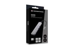 CONCEPTRONIC 6-1 Dock USB-C->HDMI/2xUSB-A/2xUSB-C/+ 25cm gr