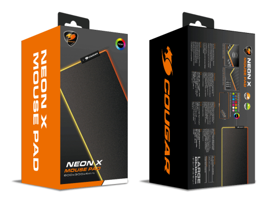 COUGAR Gaming Mauspad NEON X, ARGB, 800x300