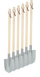 Schaufeln, 6er-Set, grau