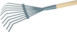 Rechen, 6er-Set, blau
