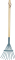 Rechen, 6er-Set, blau