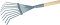 Rechen, 6er-Set, blau