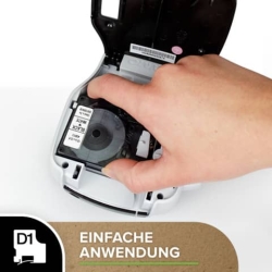 Original Dymo DirectLabel-Etiketten schwarz auf blau (45016,S0720560)