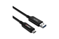 LINDY 10m USB 3.2 Gen 1 Typ A an C Hybridkabel