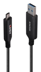 LINDY 25m USB 3.2 Gen 1 Typ A an C Hybridkabel