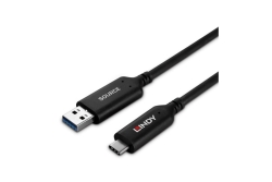 LINDY 50m USB 3.2 Gen 1 Typ A an C Hybridkabel