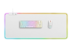 Deltaco Gaming Mauspad USB, RGB, weiß